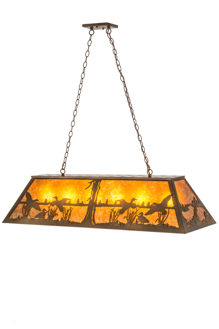 Meyda Tiffany Ducks In Flight 112603 Pendant Light - Antique Copper