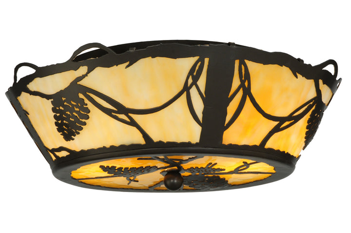 Meyda Tiffany Pinecone 114752 Ceiling Light - Timeless Bronze