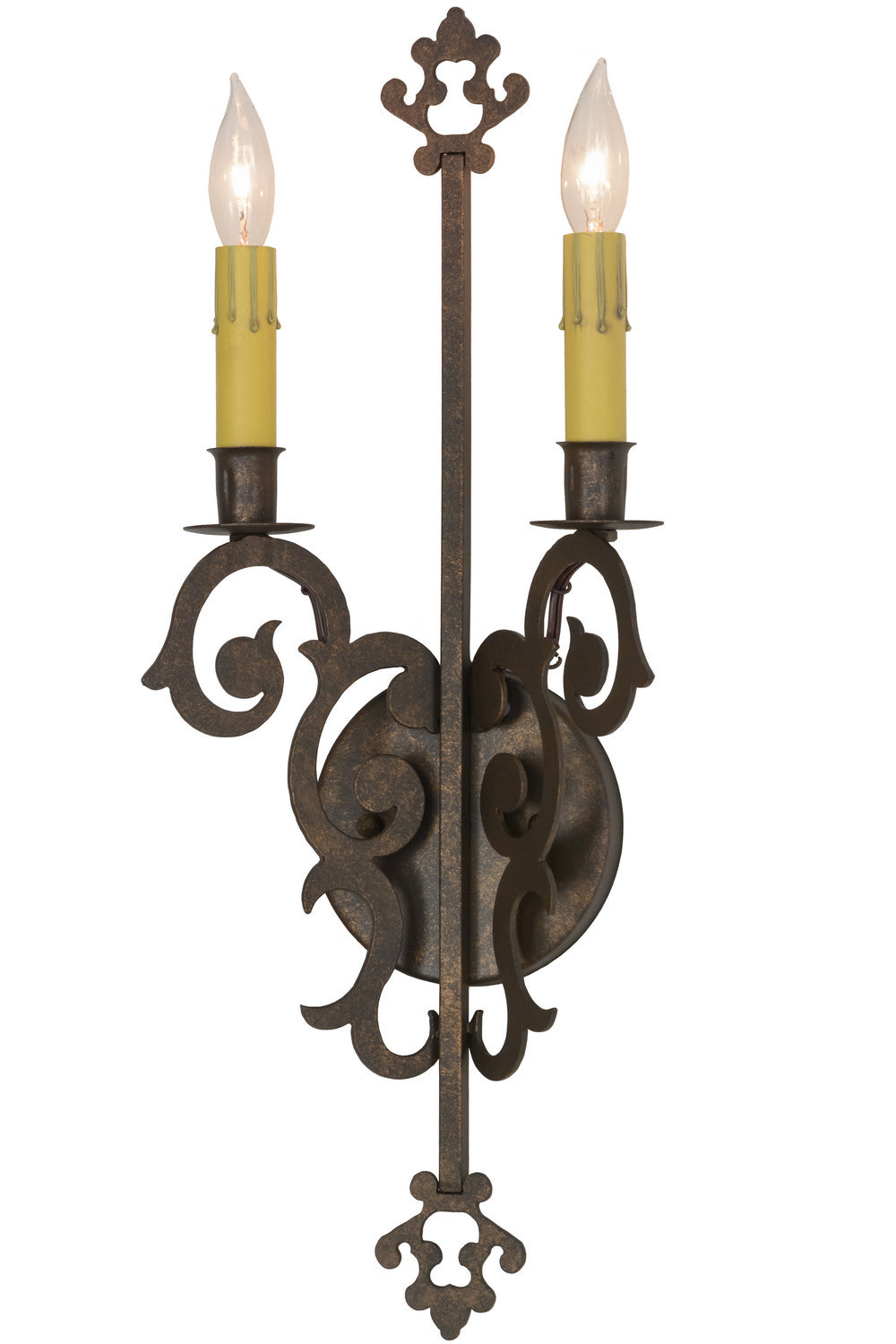 Meyda Tiffany Aneila 117925 Wall Light - Mahogany Bronze