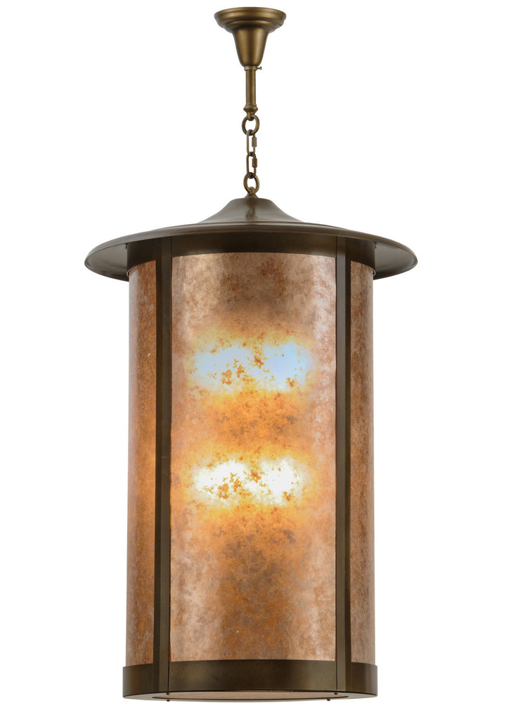 Meyda Tiffany Lighting 119096 Fulton Eight Light Pendant Outdoor Copper/Antique/Verde
