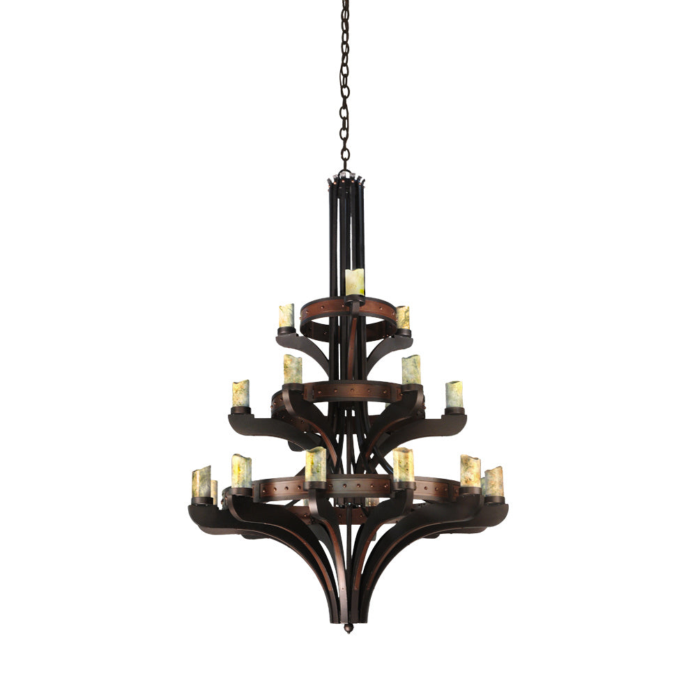 Meyda Tiffany Castilla 122640 Chandelier Light - Custom,Mahogany Bronze