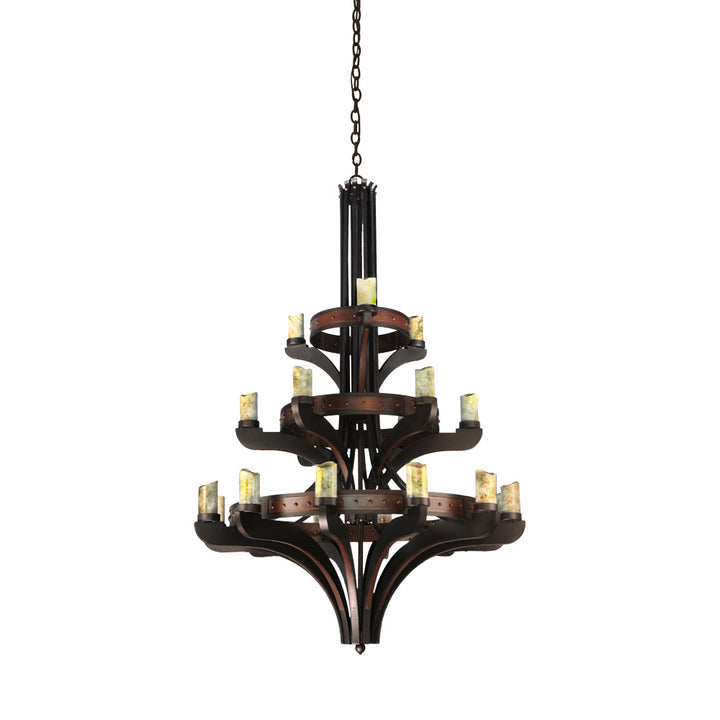 Meyda Tiffany Castilla 122640 Chandelier Light - Custom,Mahogany Bronze
