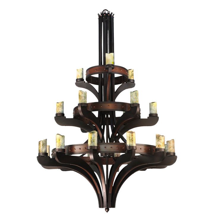 Meyda Tiffany Castilla 122640 Chandelier Light - Custom,Mahogany Bronze