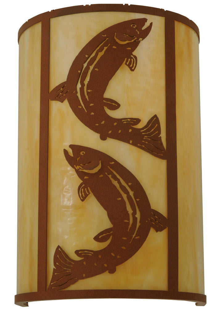 Meyda Tiffany Leaping Trout 130803 Wall Light - Earth