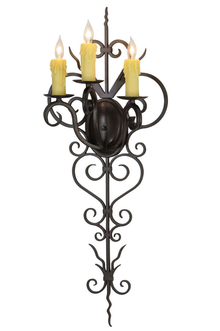 Meyda Tiffany Kenna 131396 Wall Light - Rustic Iron