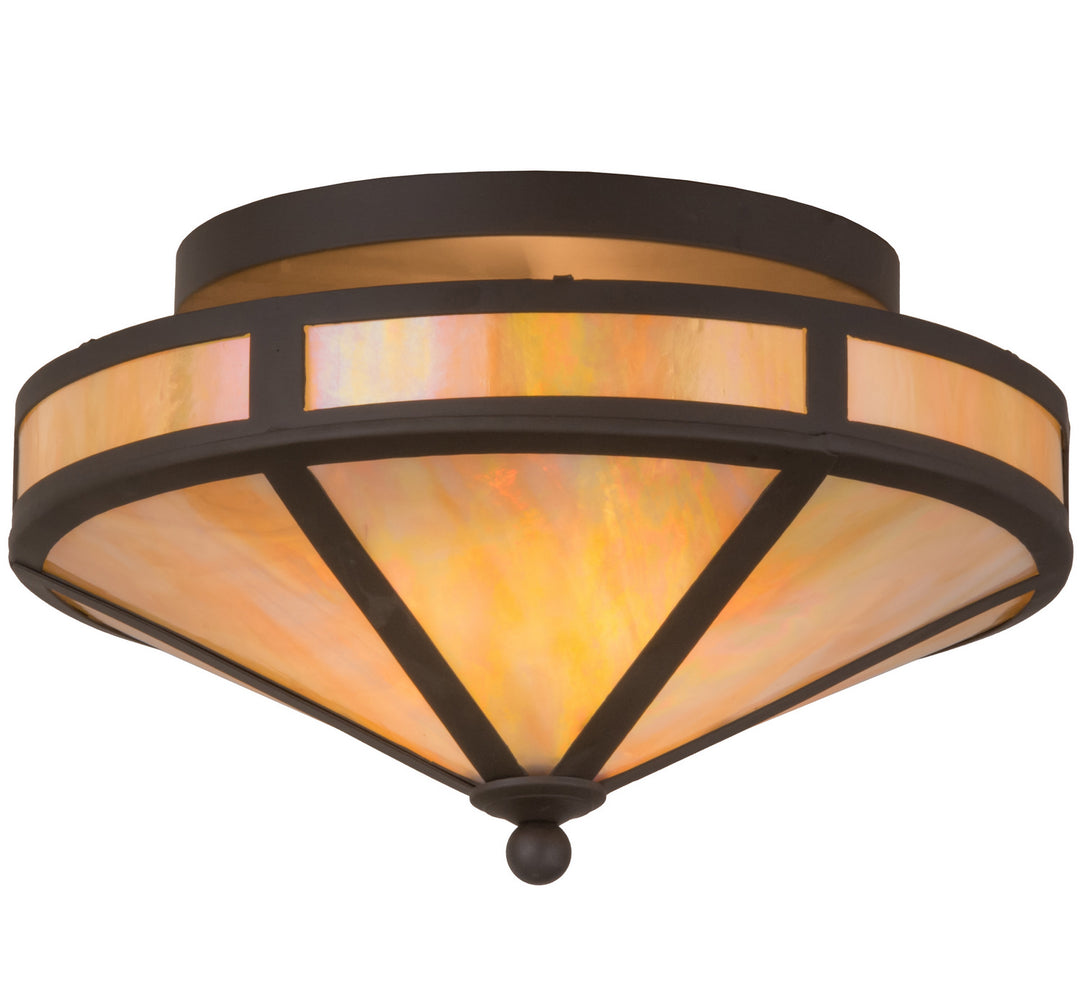 Meyda Tiffany Craftsman 132446 Ceiling Light - Oil Rubbed Bronze