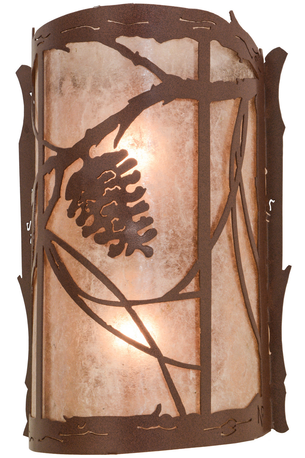 Meyda Tiffany Whispering Pines 136272 Wall Light - Rust