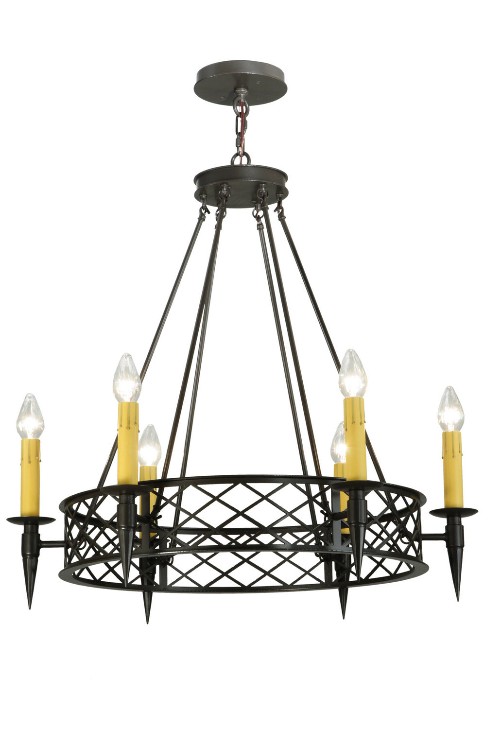 Meyda Tiffany Topridge 139014 Chandelier Light - Timeless Bronze