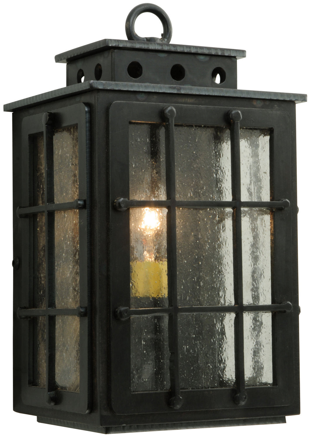 Meyda Tiffany Lighting 139653 Pontrefract One Light Wall Sconce Outdoor Bronze / Dark