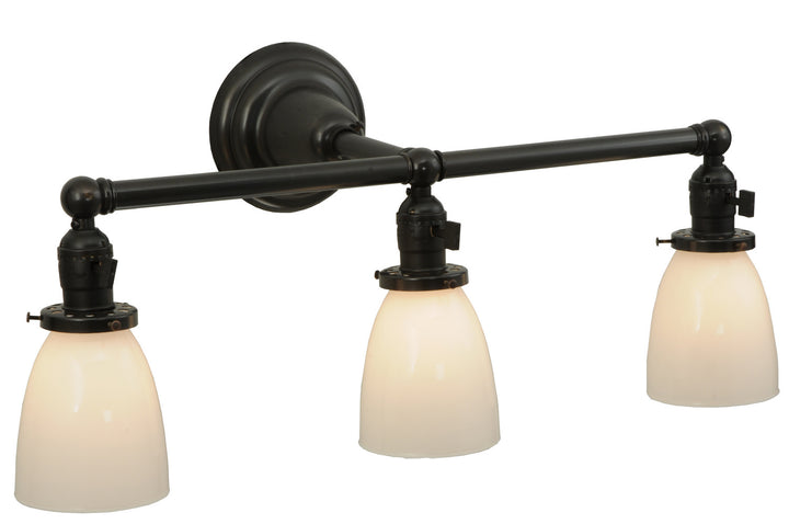 Meyda Tiffany Revival 140338 Bath Vanity Light 24 in. wide - Craftsman Brown