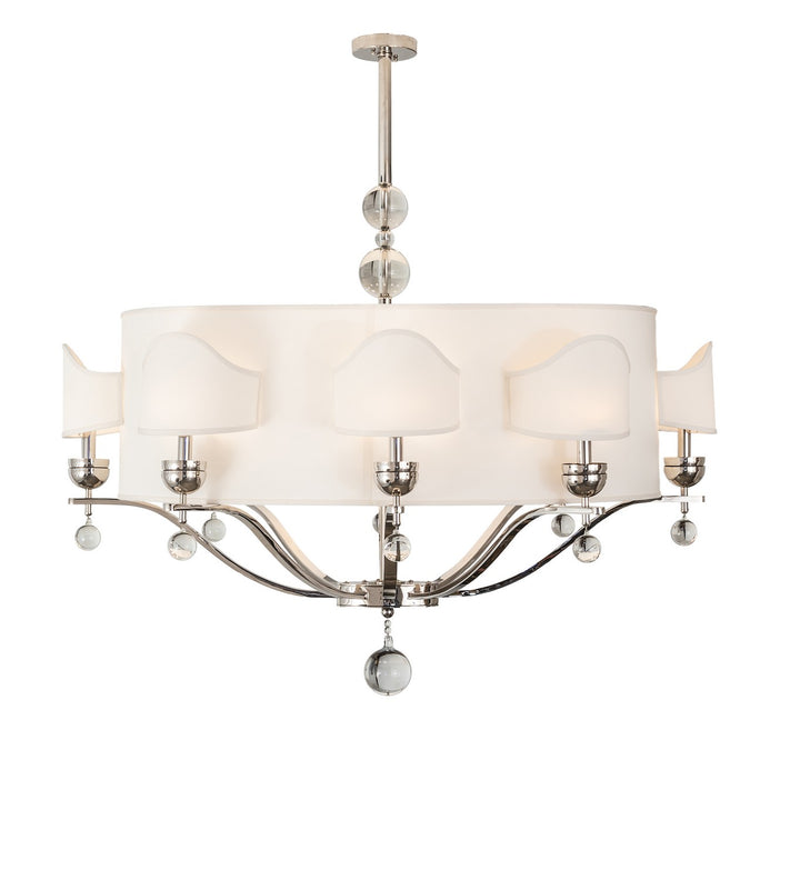 Meyda Tiffany Helena 141785 Chandelier Light - Polished Nickel
