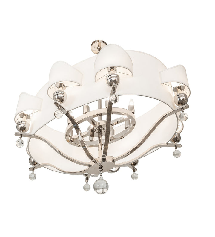Meyda Tiffany Helena 141785 Chandelier Light - Polished Nickel