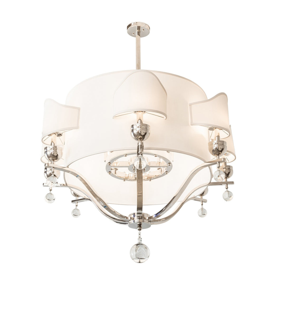 Meyda Tiffany Helena 141785 Chandelier Light - Polished Nickel