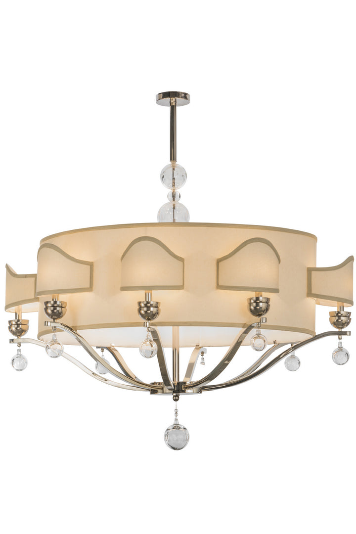Meyda Tiffany Helena 141785 Chandelier Light - Polished Nickel