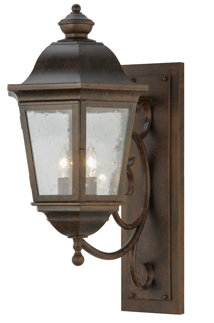 Meyda Tiffany Lighting 142105 Cassandra Two Light Wall Sconce Outdoor Bronze / Dark