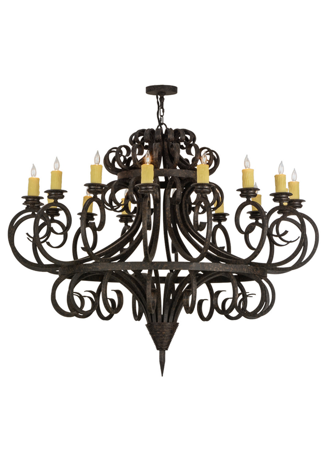 Meyda Tiffany Symen 151204 Chandelier Light - Coffee Bean