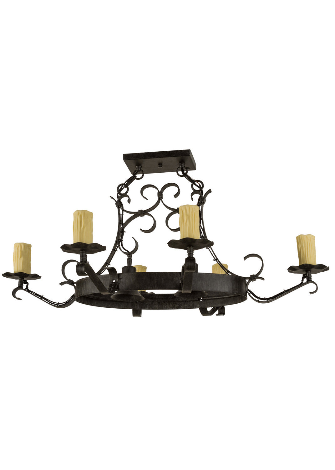 Meyda Tiffany Handforged 151537 Chandelier Light - Antique Iron Gate