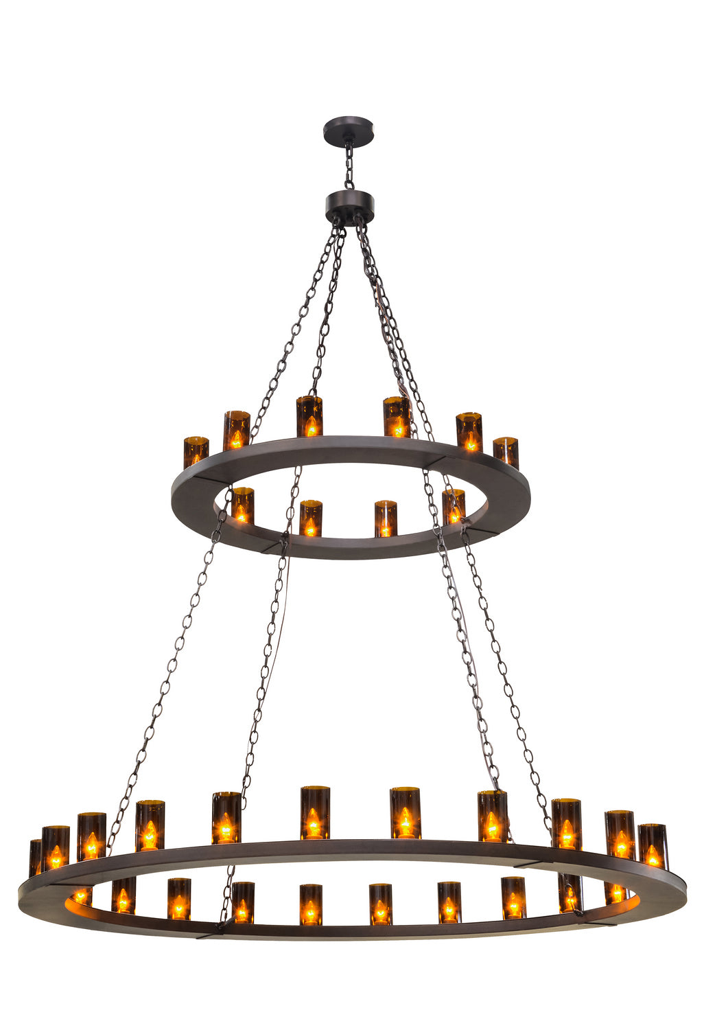 Meyda Tiffany Loxley 151692 Chandelier Light - Mahogany Bronze