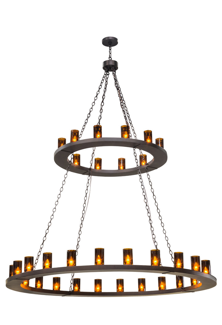 Meyda Tiffany Loxley 151692 Chandelier Light - Mahogany Bronze