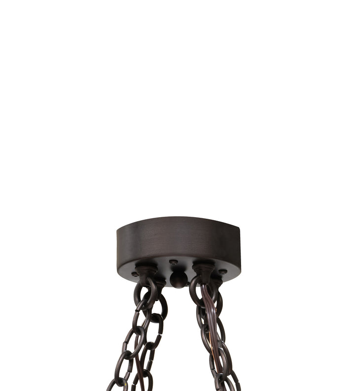 Meyda Tiffany Loxley 151692 Chandelier Light - Mahogany Bronze
