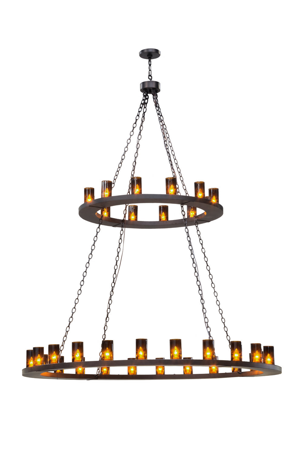 Meyda Tiffany Loxley 151692 Chandelier Light - Mahogany Bronze
