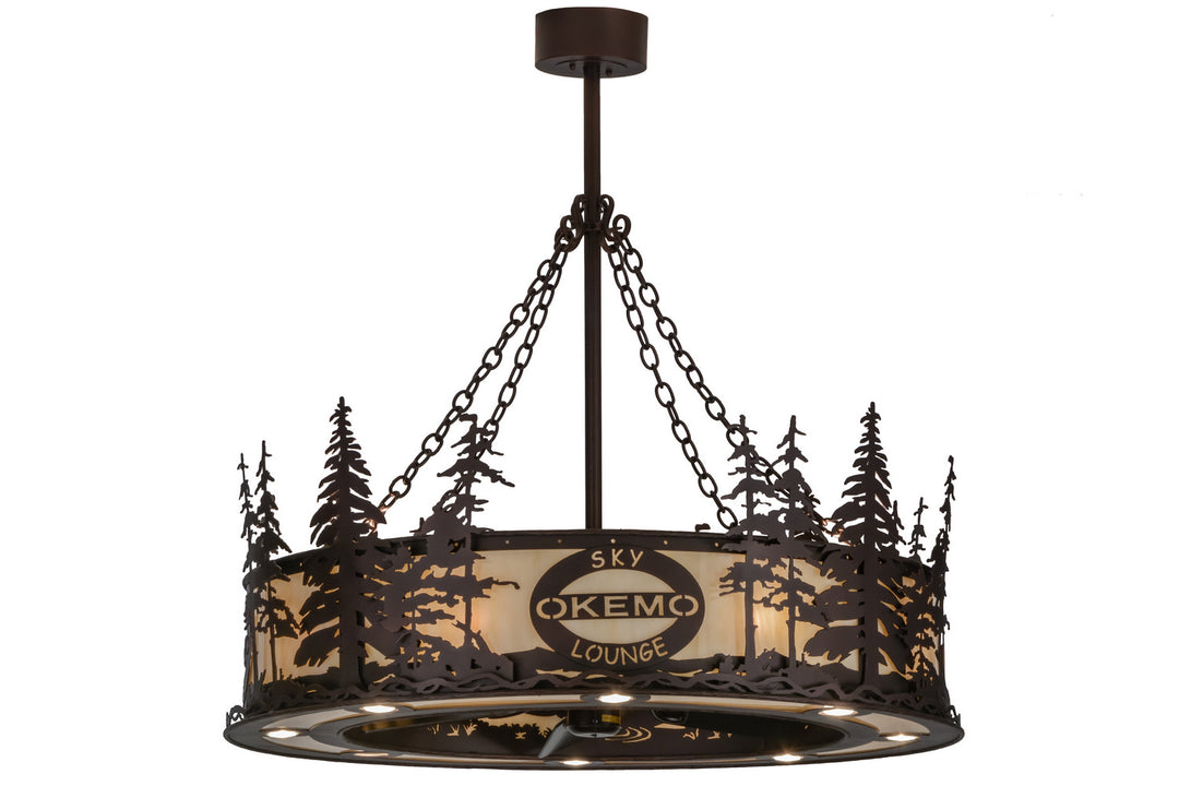 Meyda Tiffany Personalized 151925 Chandelier Light - Mahogany Bronze