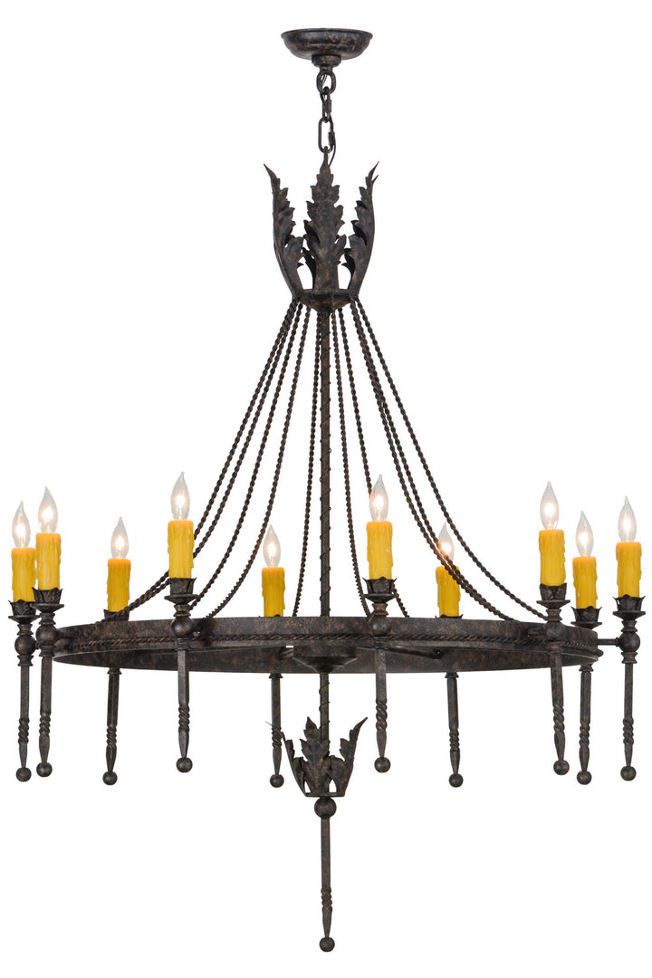 Meyda Tiffany Amaury 152118 Chandelier Light - Vintage Copper