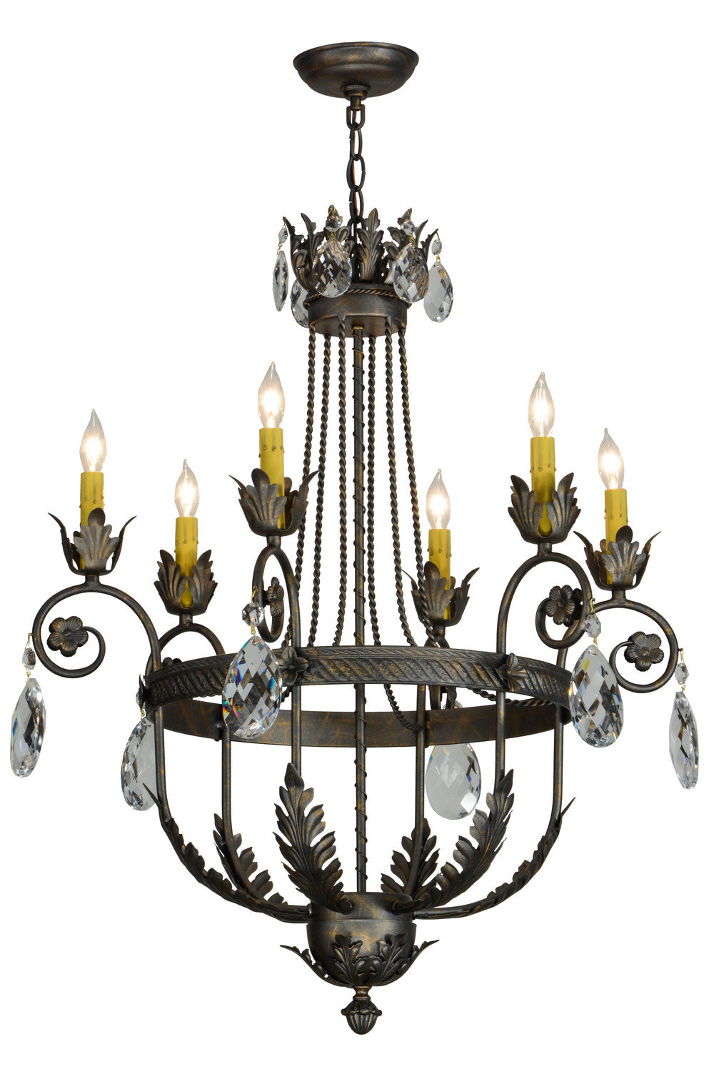 Meyda Tiffany Antonia 152252 Chandelier Light - French Bronzed
