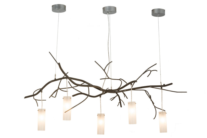Meyda Tiffany Winter Solstice 152967 Pendant Light - Nickel, Timeless Bronze