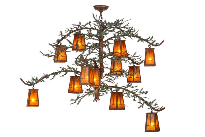 Meyda Tiffany Pine Branch 153180 Chandelier Light - Rust