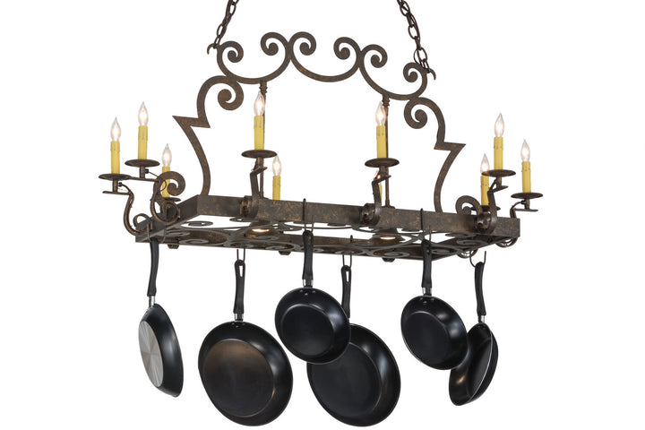 Meyda Tiffany Tourelle 153216 Pendant Light - Gilded Tobacco