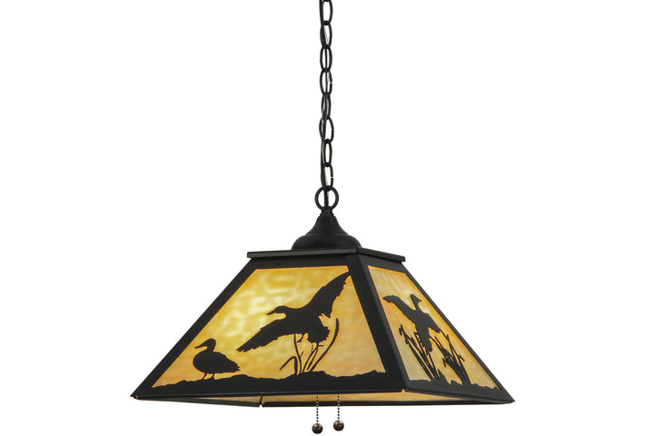 Meyda Tiffany Ducks In Flight 153287 Pendant Light - Rust