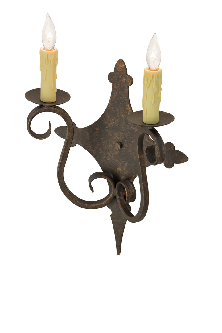 Meyda Tiffany Angelique 153385 Wall Light - Rust