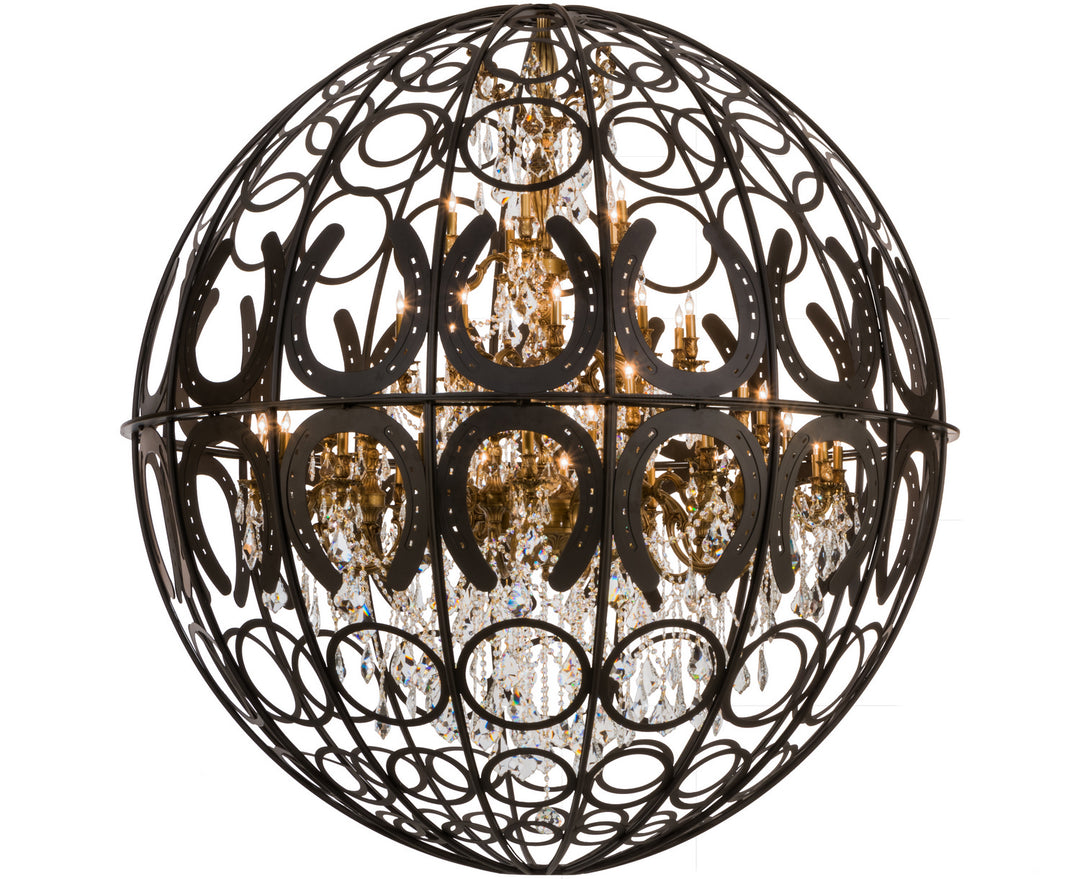 Meyda Tiffany Equestriana 153398 Chandelier Light - Oil Rubbed Bronze