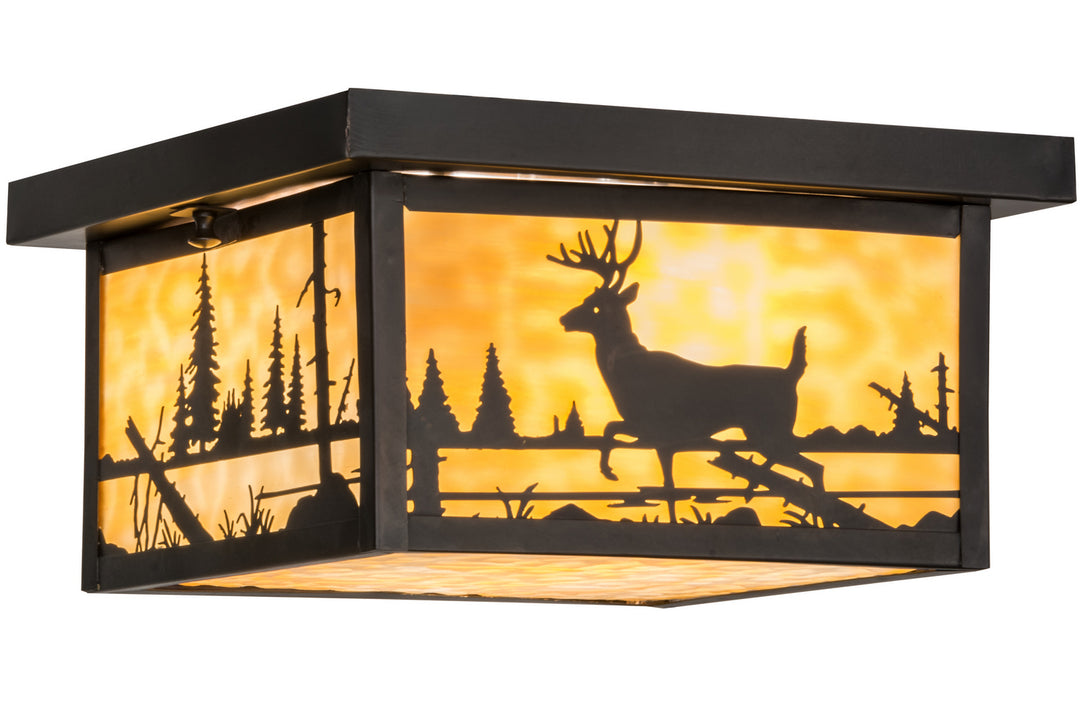 Meyda Tiffany Hyde Park 153550 Ceiling Light - Craftsman Brown