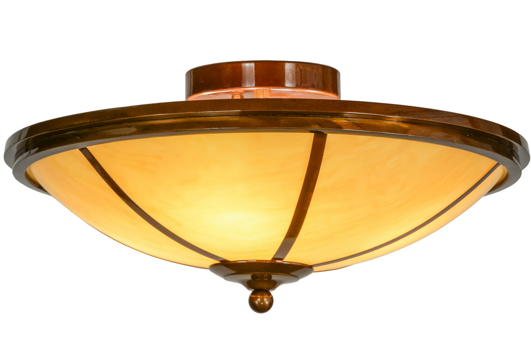 Meyda Tiffany Commerce 153553 Ceiling Light - Transparent Copper