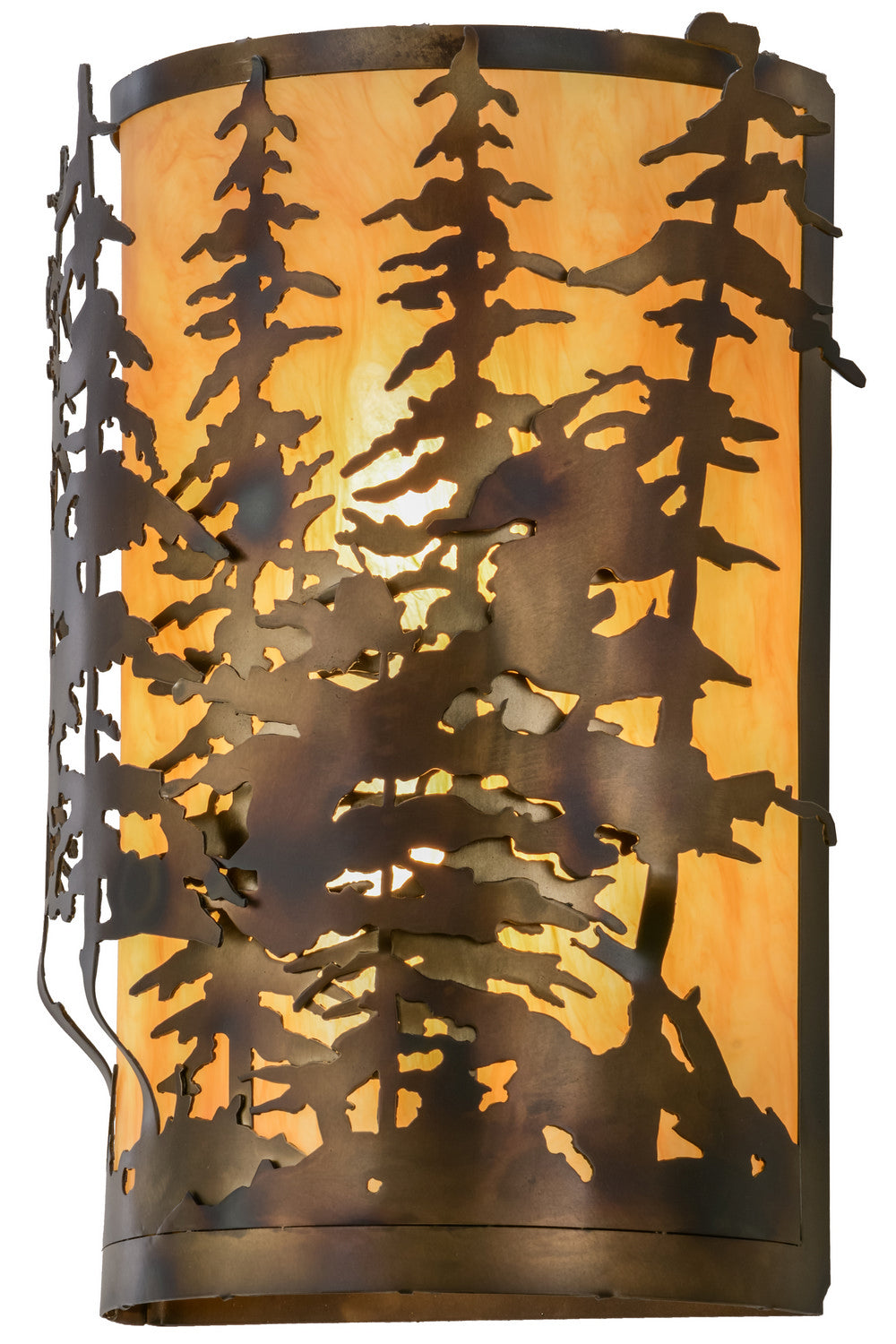 Meyda Tiffany Tall Pines 153841 Wall Light - Antique Copper