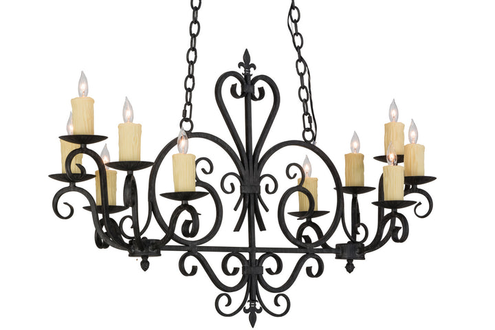 Meyda Tiffany Kenneth 153936 Chandelier Light - Antique Iron Gate
