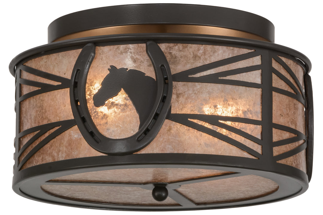 Meyda Tiffany Horseshoe 153941 Ceiling Light - Timeless Bronze