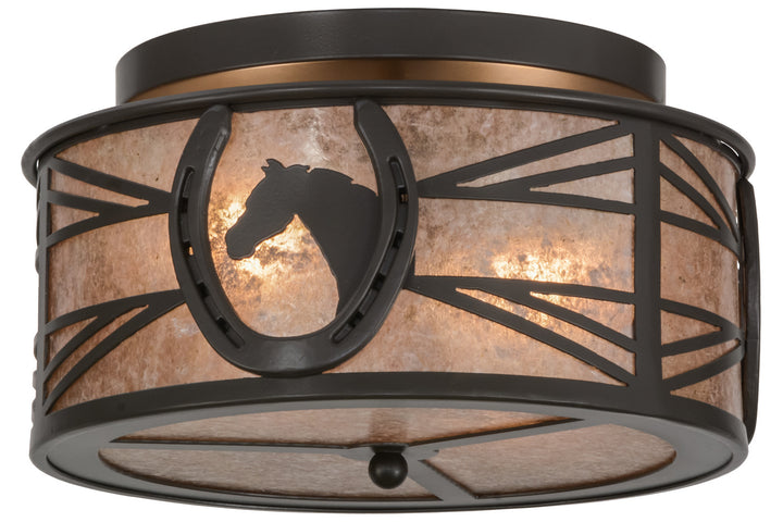 Meyda Tiffany Horseshoe 153941 Ceiling Light - Timeless Bronze
