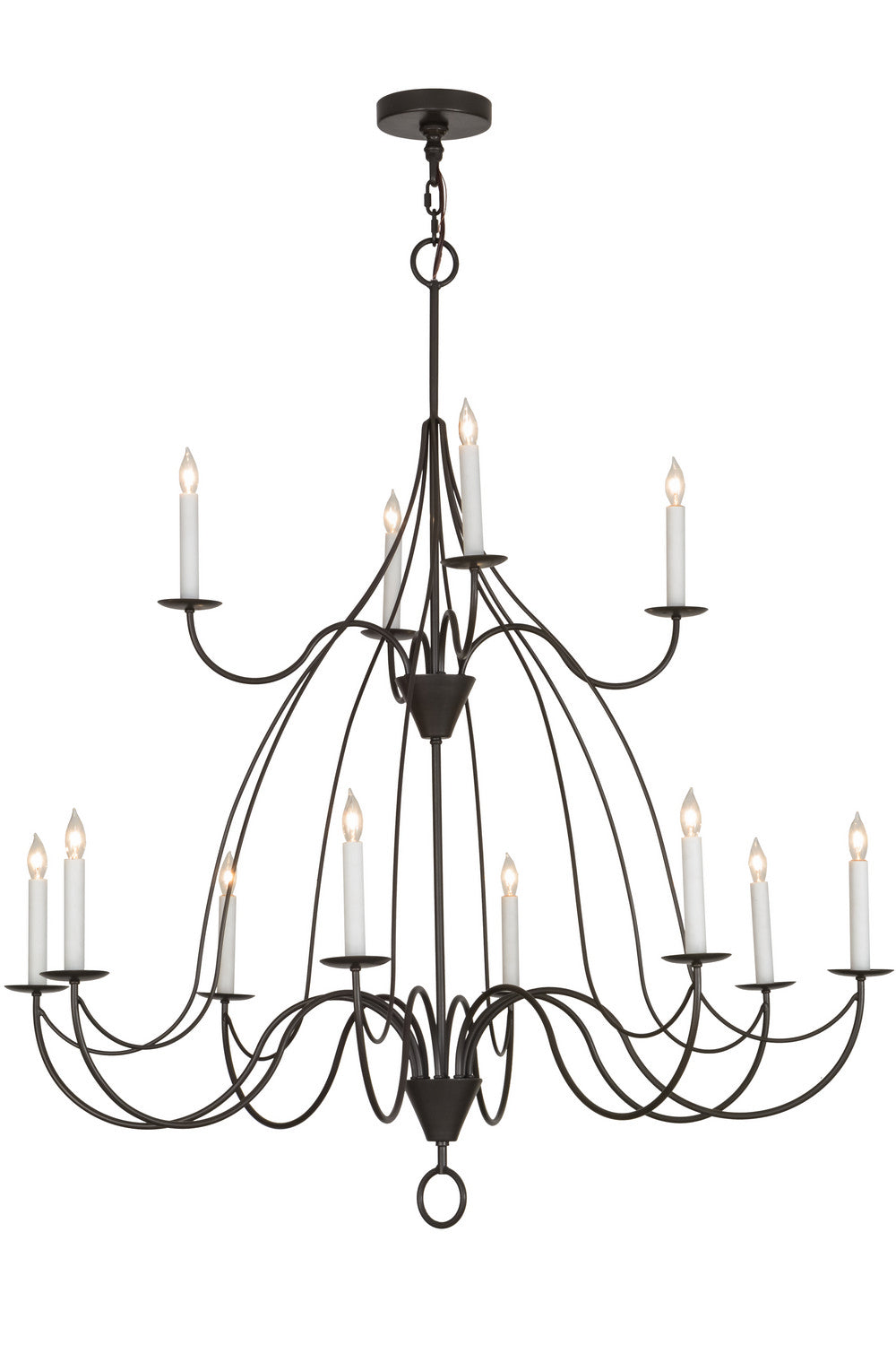 Meyda Tiffany Polonaise 154070 Chandelier Light - Timeless Bronze