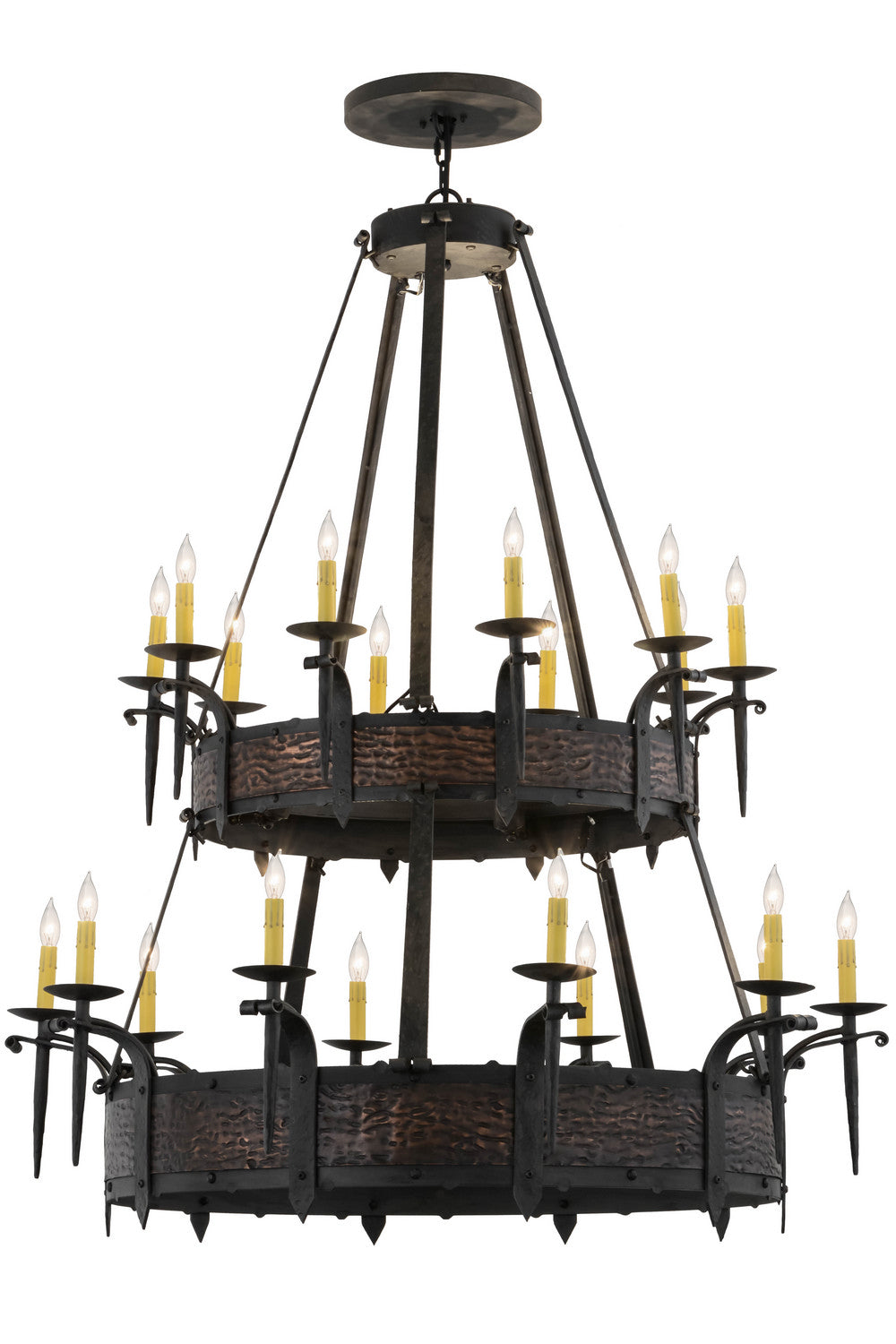 Meyda Tiffany Costello 154400 Chandelier Light - Burnished Copper