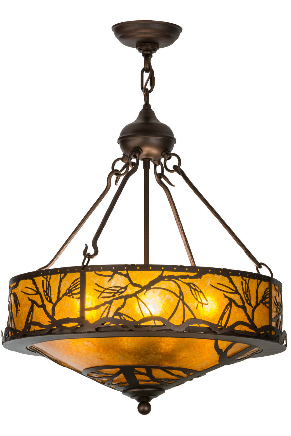 Meyda Tiffany Branches 154443 Pendant Light - Mahogany Bronze