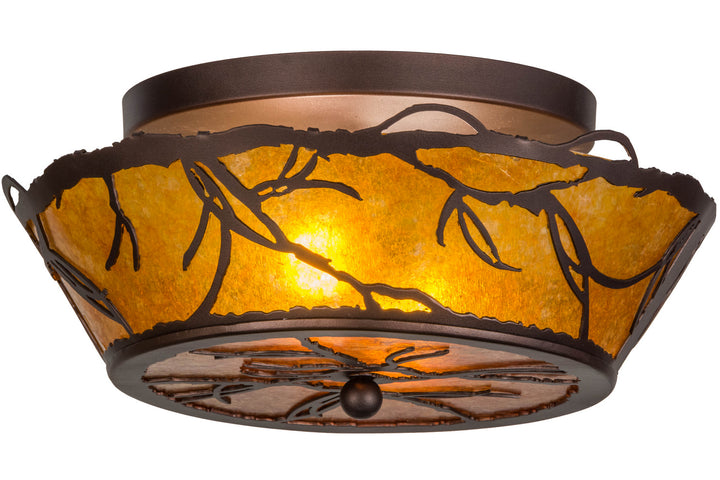 Meyda Tiffany Branches 154445 Ceiling Light - Mahogany Bronze
