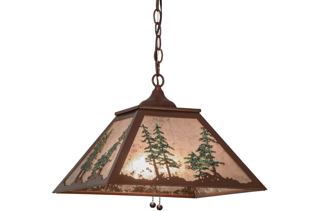 Meyda Tiffany Tall Pines 154496 Pendant Light - Rust