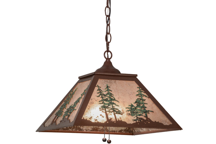 Meyda Tiffany Tall Pines 154496 Pendant Light - Rust