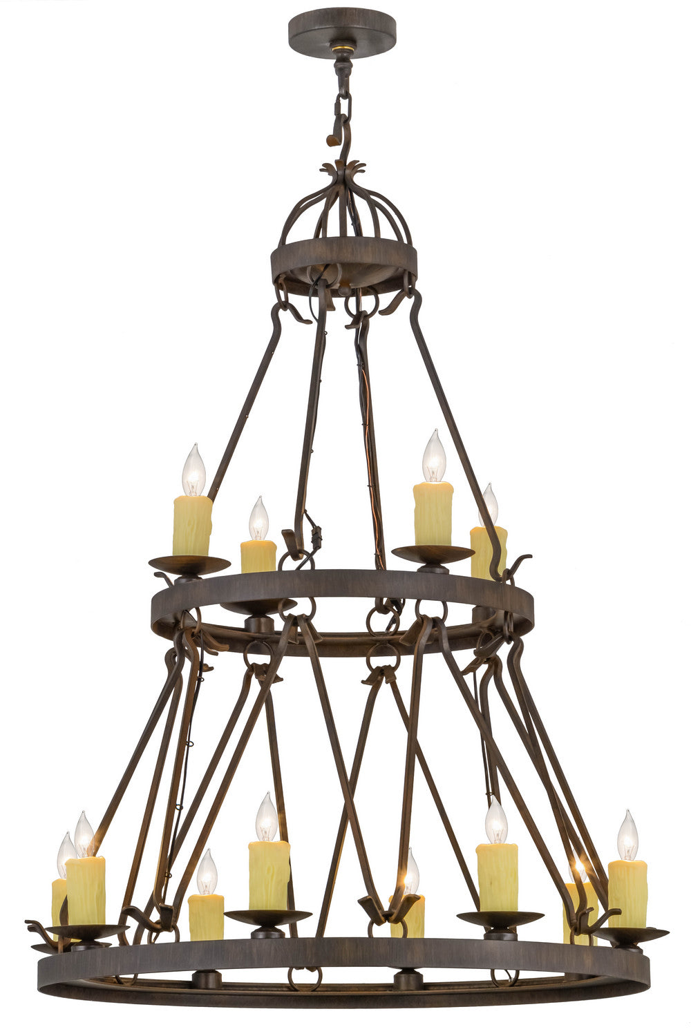Meyda Tiffany Lakeshore 154642 Chandelier Light - Rust