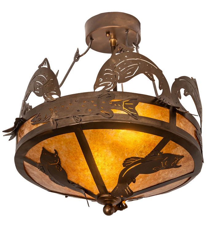 Meyda Tiffany Catch Of The Day 154683 Ceiling Light - Antique Copper