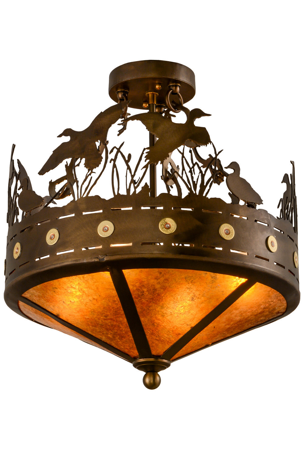 Meyda Tiffany Ducks In Flight 154743 Ceiling Light - Antique Copper