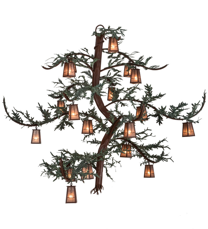 Meyda Tiffany Pine Branch 154790 Chandelier Light - Rust